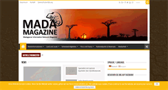 Desktop Screenshot of madamagazine.com